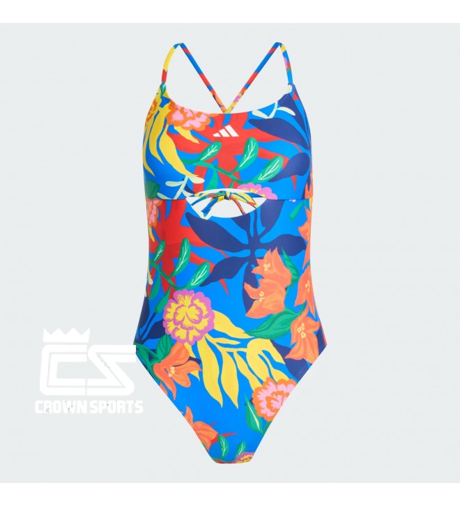 ADIDAS MEXICANA FLORALS TIE-BACK SWIMSUIT JZ5831